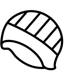 Naklejka premium Swim Cap Vector Design Icon Style