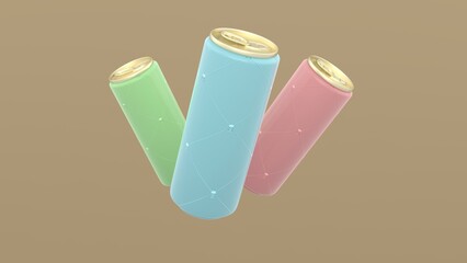 3d, 3d illustration, aluminium, aluminum, background, beer, beverage, blank, can, canned, clear, close up, closeup, cola, cold, color, colorful, container, design, drink, food, fresh, glossy, healthy,