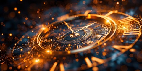 Time travel concept. Time travel watch.