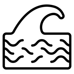 Ocean Current Vector Design Icon Style