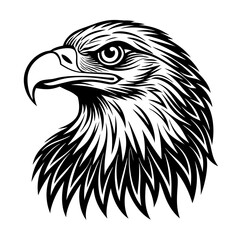 eagle head black logo vector design tattoo 