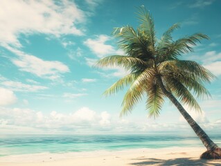 Fototapeta premium Tropical Paradise: A Serene Beach Getaway