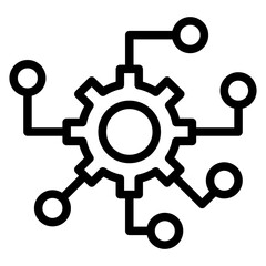 Obraz premium Digital Integration Vector Design Icon Style