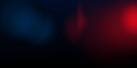  red and blue blurred light on a black background, lights at night in the fog