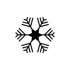 Obraz premium Snowflakes Vectors with Editable Strokes - Christmas, Holidays, Celebration, Decorative Elements for Winter Season
