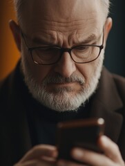 Thoughtful Businessman on Phone