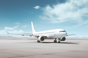 Obraz premium Airplane aircraft airliner vehicle.