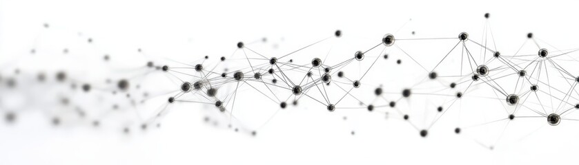 Biological neurons connecting to global internet, 3D illustration
