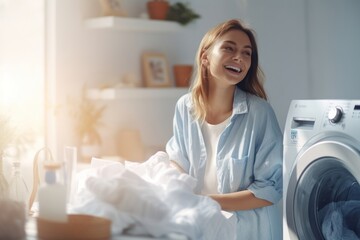 Laundry appliance smiling dryer.