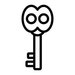 Antique Key Vector Design Icon Style