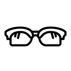Hipster Glasses Vector Design Icon Style