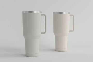 Travel Mug Hot Jar Drinking Cup Mock up