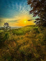 Würgauer Hang (Oberfranken) bei Abenddämmerung