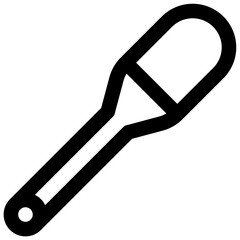 Pipette. Editable stroke vector icon.