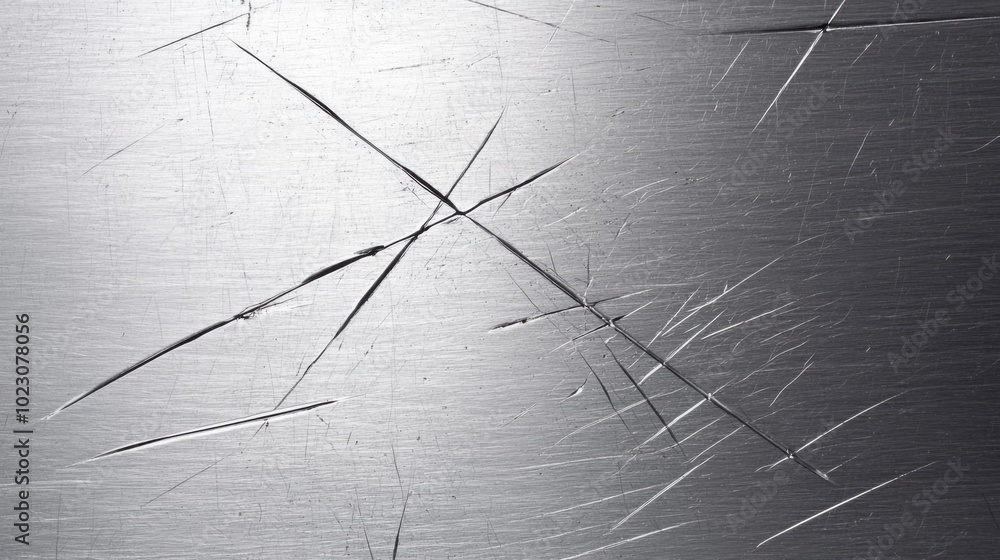 Poster textured industrial background with scratched steel surface, showcasing intricate patterns and lines