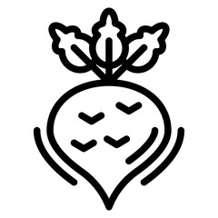 Kohlrabi Vector Design Icon Style