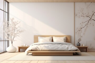 Bedroom architecture furniture building.