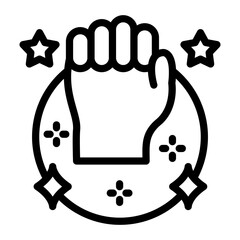 Courage Canvas Vector Design Icon Style