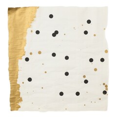 Gold polka dot ripped paper outdoors confetti skating.