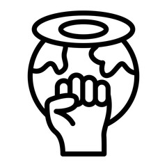 Anti-Racism Halo Vector Design Icon Style