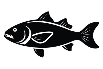 Solid color Neptune Grouper animal vector design