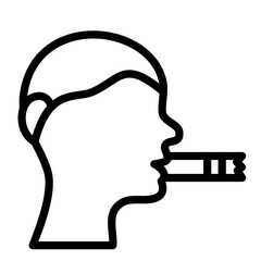 Smoke-Free Tomorrow Vector Design Icon Style