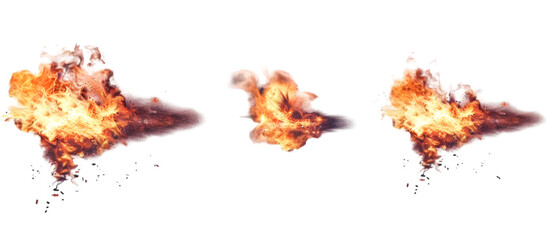 Fototapeta premium pixel fire png transparent background