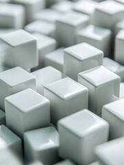 Stylish Square Tiles Pattern on Grey Background