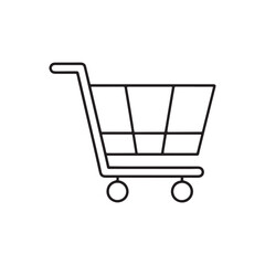 Shopping Icon, Shopping Cart Clipart, Shopping Cart Icon Digital Clipart, Shopping Minimalist Line Icons, vector illstration.