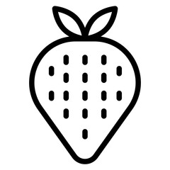 Strawberry Vector Design Icon Style