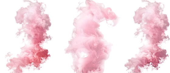 Fototapeta premium pink smoke png transparent background