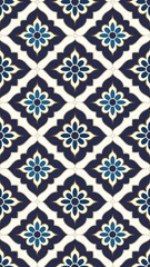 Seamless pattern wallpaper floral 