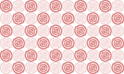 Two tone pink seamless pattern with circles, Fuzzy spin spiral block repeat seamless pattern, design for fabric print or wallpaper, checkerboard, chessboard, check