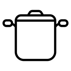 Soup Pot Vector Design Icon Style