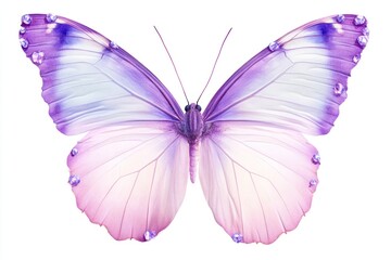 Soft violet butterfly invertebrate illustration decorative.