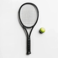 Tennis racket and tennis ball sports.