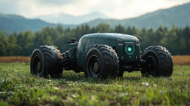 Modern transportation air and land, hyperloop and drone use for farming