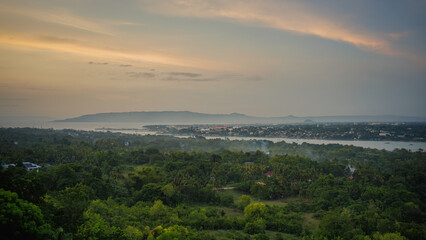 Obraz premium Early evening ordinary scenery in Bohol, Philippines