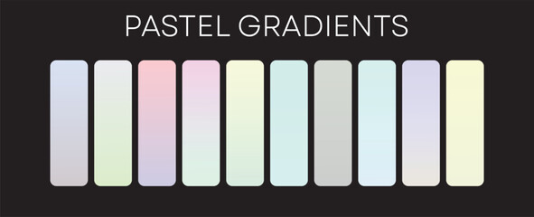 Pastel gradient Palates set of 10 different ones