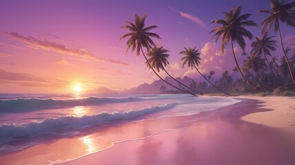 Fototapeta premium sunset at the beach