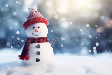 Snowman christmas outdoors winter.