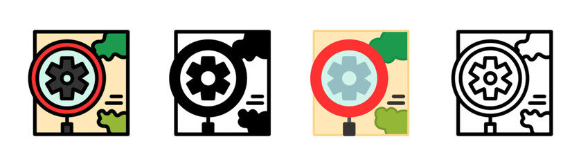 Set of Explore Icon