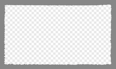 Torn paper frame. Torn paper frame. Old paper effect, photo, cinema. Vector illustration