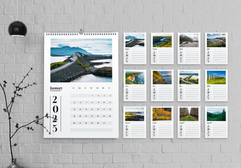 Creative Calender Layout 2025