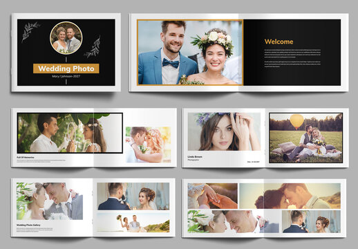 Wedding Photo Album Landscape Template