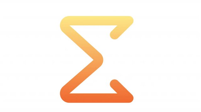 Sigma animation for social media, presentations, videos, websites, etc. No background, Alpha channel