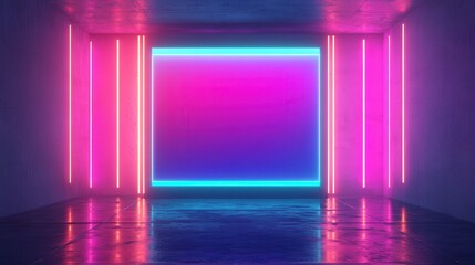 Futuristic Holographic Art Studio, a digital artist creates on a luminous canvas, vibrant colors and neon lights illuminate the creative space, showcasing innovative designs.