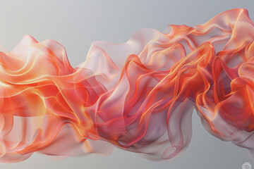 Obraz premium Artistic ing of translucent liquid flowing and morphing into dynamic shapes.