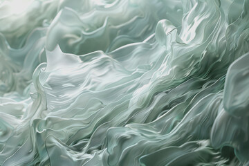 Obraz premium Artistic ing of translucent liquid flowing and morphing into dynamic shapes.