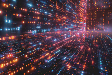 Computer programming code scripts augmented reality hologram.